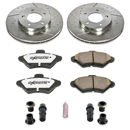 Power Stop 93-97 Ford Thunderbird Front Z26 Street Warrior Brake Kit PowerStop