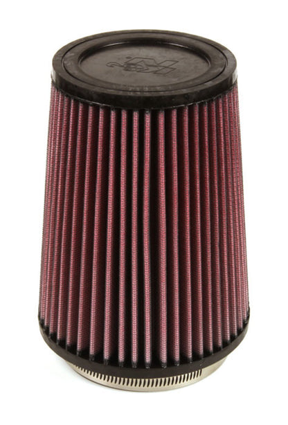 K&N Filter Universal Rubber Filter 4 inch Flange 5 3/8 inch Base 4 3/8 inch Top 7 inch Height K&N Engineering
