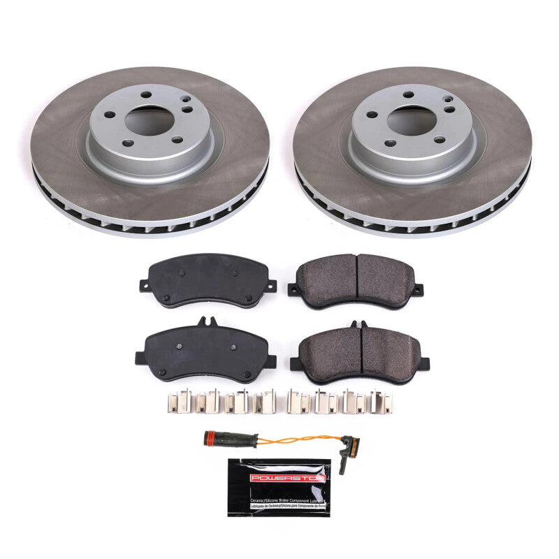 Power Stop 10-15 Mercedes-Benz GLK350 Front Semi-Coated Rotor Kit