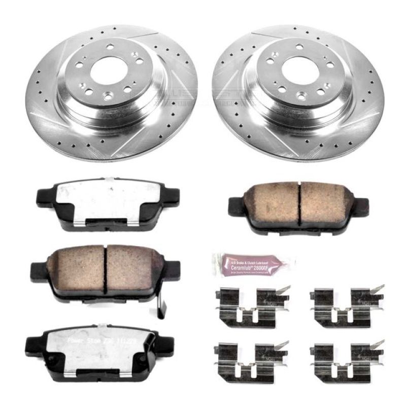 Power Stop 09-14 Acura TL Rear Z36 Truck & Tow Brake Kit PowerStop