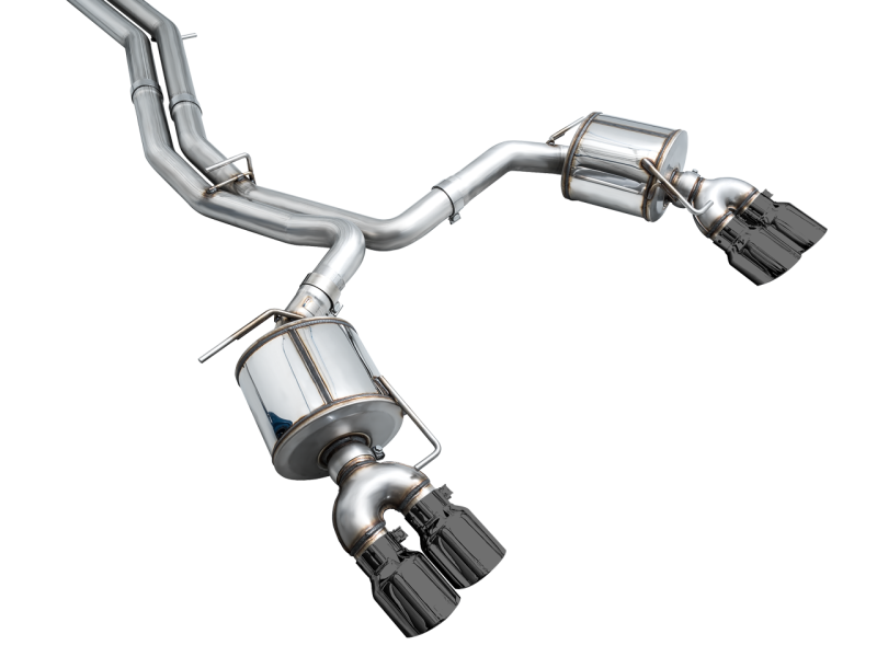 AWE Tuning 19-23 Audi C8 S6/S7 2.9T V6 AWD Touring Edition Exhaust - Diamond Black Tips AWE Tuning