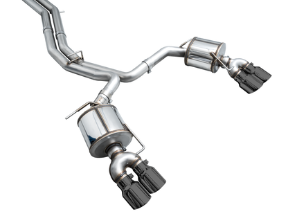 AWE Tuning 19-23 Audi C8 S6/S7 2.9T V6 AWD Touring Edition Exhaust - Diamond Black Tips AWE Tuning