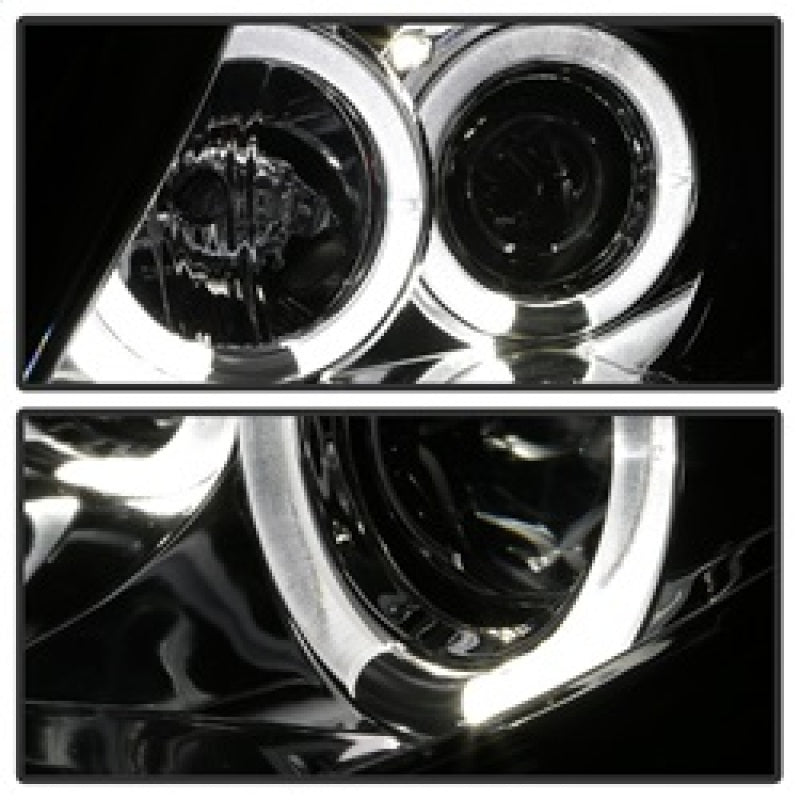 Spyder BMW Z4 03-08 Projector Headlights Halogen Model Only - LED Halo Chrome PRO-YD-BMWZ403-HL-C SPYDER