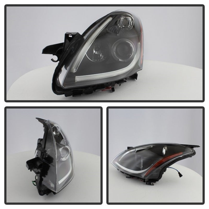 Spyder Nissan Altima 4Dr 10-12 Projector Headlights Light DRL LED Halo Blk PRO-YD-NA104D-LTDRL-BK SPYDER