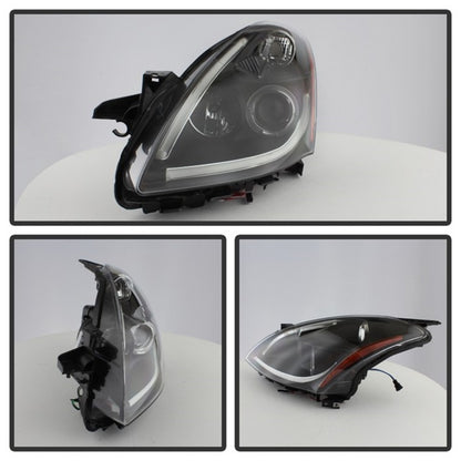 Spyder Nissan Altima 4Dr 10-12 Projector Headlights Light DRL LED Halo Blk PRO-YD-NA104D-LTDRL-BK SPYDER
