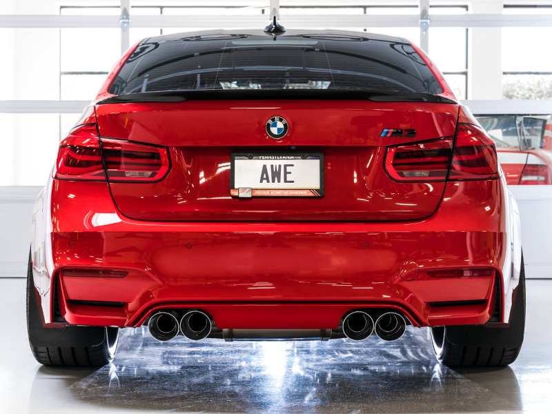 AWE Tuning BMW F8X M3/M4 Track Edition Catback Exhaust - Diamond Black Tips AWE Tuning