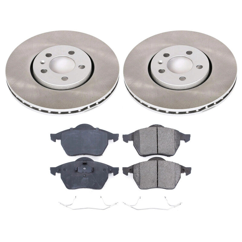 Power Stop 1999 Volkswagen Golf Front Semi-Coated Rotor Kit PowerStop