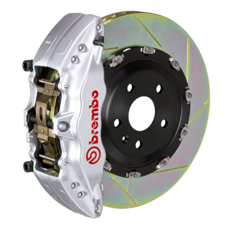 Brembo 14-18 1500 Sierra Exc Alum Fr Knuckl Fr GT BBK 6Pis Cast 2pc 380x34 2pc Rtr Slot Type1-Silv Brembo