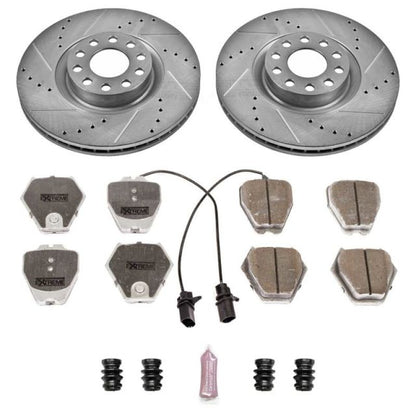 Power Stop 00-04 Audi A6 Quattro Front Z26 Street Warrior Brake Kit PowerStop