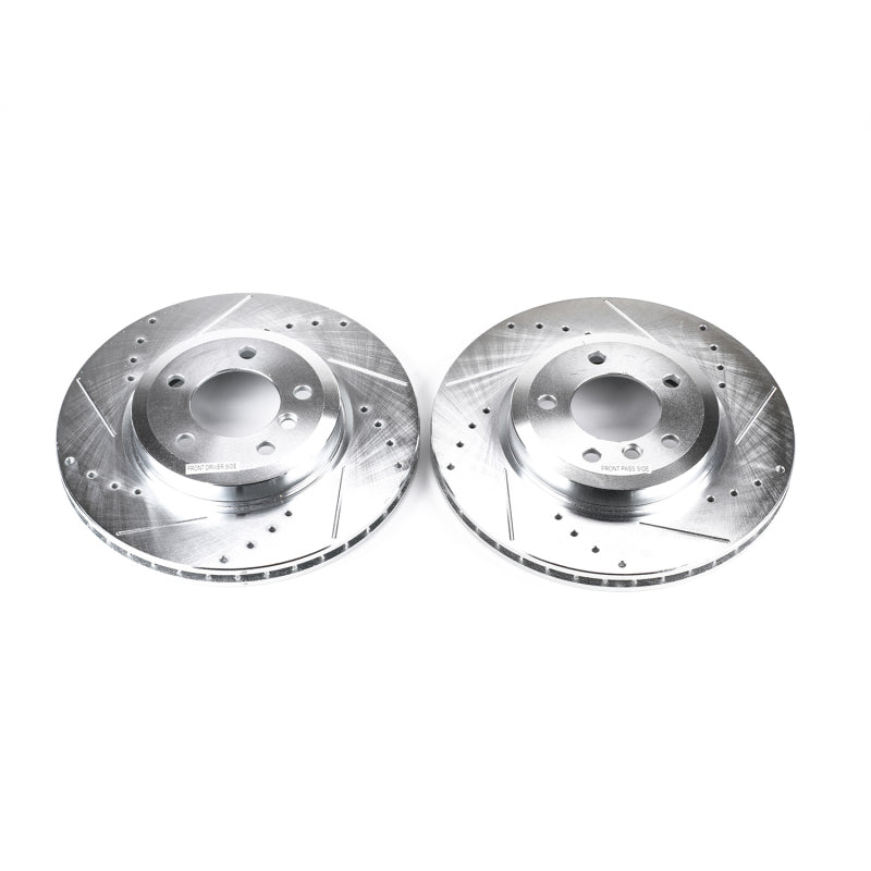 Power Stop 01-06 BMW 330Ci Front Evolution Drilled & Slotted Rotors - Pair PowerStop