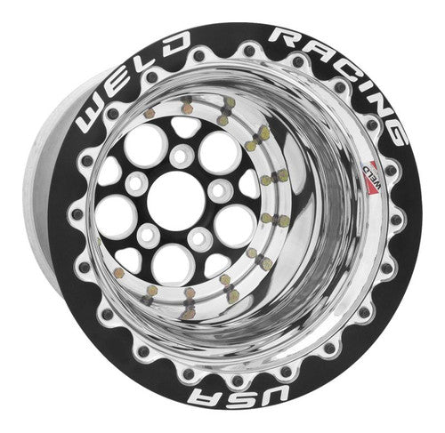 Weld Magnum Drag 2.0 15x12 / 5x4.50 BP / 4in BS Black Wheel CTR