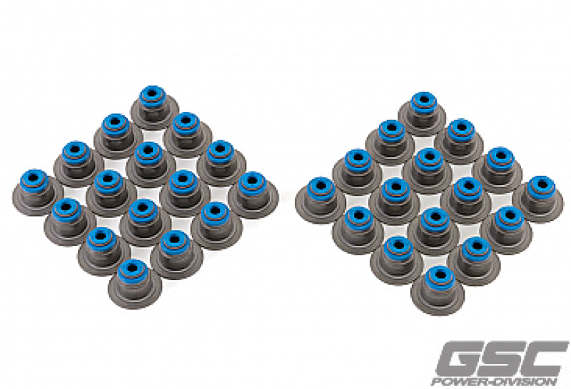 GSC P-D Ford Mustang 5.0L Gen 3 Coyote Valve Stem Seal w/Integrated Spring Seat - Set of 32 - 1102