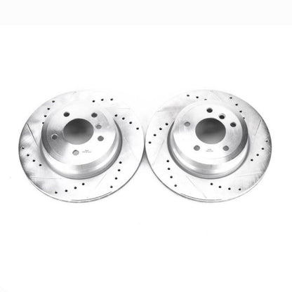 Power Stop 08-13 BMW 135i Rear Evolution Drilled & Slotted Rotors - Pair PowerStop