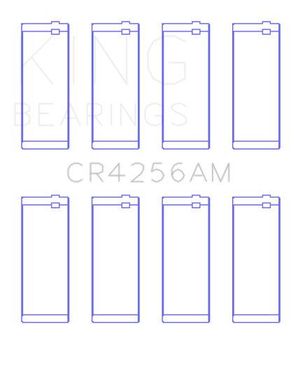 King Engine Bearings Dodge/Chrysler 148Ci Edz Srt 4 Turbo 2003-2009 (Size +1.0mm) Conrod Bearing Set