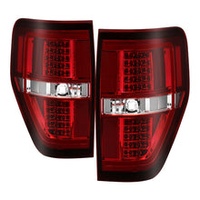 Load image into Gallery viewer, xTune 09-14 Ford F-150 Light Bar LED Tail Lights - Red Clear (ALT-JH-FF15009-LBLED-RC)