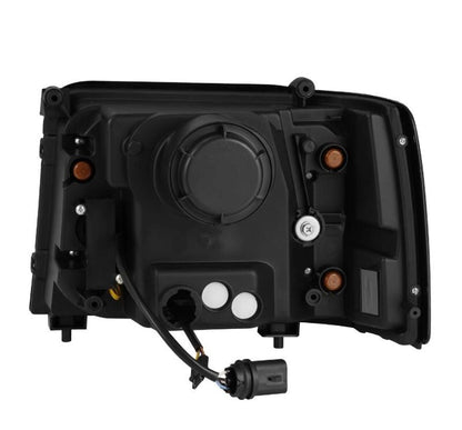 AlphaRex 880265 92-96 Ford F-Series/Bronco PRO-Series Proj Headlights Alpha-Blk w/Seq. Sig & DRL