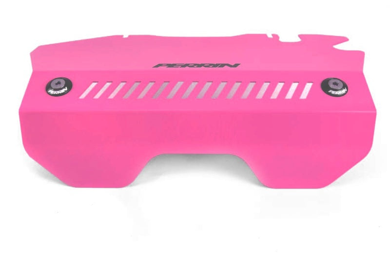 Perrin 2015+ Subaru WRX Engine Cover Kit (Intercooler Shroud + Pulley Cover) - Hyper Pink Perrin Performance