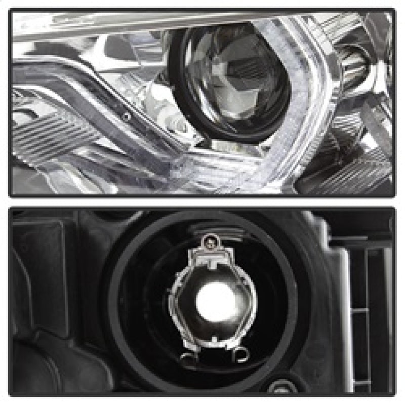 Spyder 12-14 BMW F30 3 Series 4DR Projector Headlights - LED DRL - Chrome (PRO-YD-BMWF3012-DRL-C) SPYDER