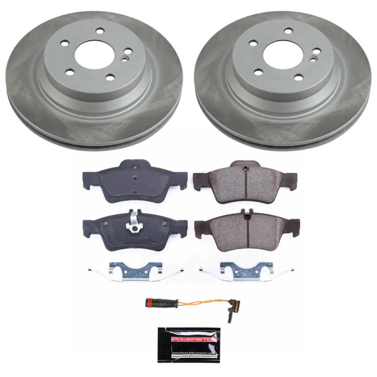 Power Stop 07-09 Mercedes-Benz E550 Front and Rear Semi-Coated Rotor Kit