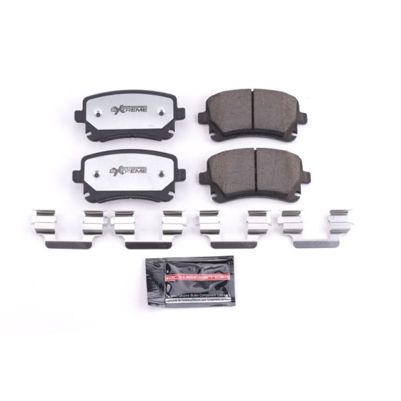 Power Stop 05-11 Audi A6 Quattro Rear Z26 Extreme Street Brake Pads w/Hardware PowerStop