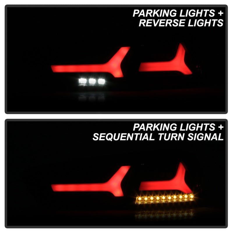 Spyder Mitsubishi Lancer/Evolution X 08-14 V2 LED Tail Lights - Black Smoke ALT-YD-ML08V2-SEQ-BSM SPYDER
