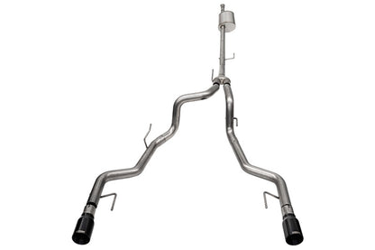 Corsa Xtreme, Sport / 3.0 in Cat-Back 4.0 in Single Tips | 2022-23 Ford F-150 Tremor 5.0L V8 -Black PVD CORSA Performance
