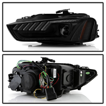 Spyder 13-16 Audi A4/S4 HID Model Only High-Power LED Headlights - Black PRO-YD-AA413HIDAP-BK SPYDER