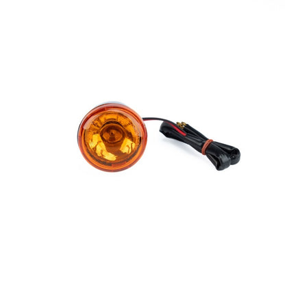 Bikers Choice Chrome Bullet Rear Turn Signal Amber Lens Dual Filament Replaces H-D 68977-00 - 489938