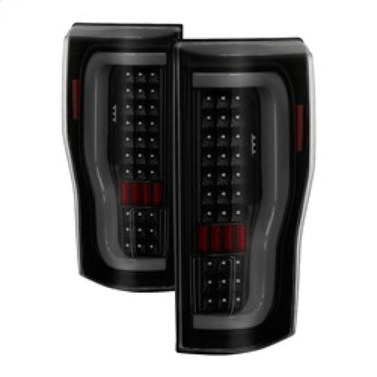 xTune 17-18 Ford F-250 Super Duty (Excl LED Models) LED Tail Lights-Blk Smk (ALT-ON-FS17-LBLED-BSM) SPYDER