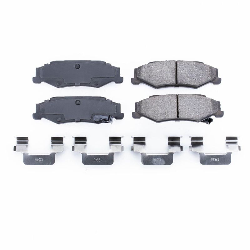 Power Stop 04-09 Cadillac XLR Rear Z17 Evolution Ceramic Brake Pads w/Hardware PowerStop