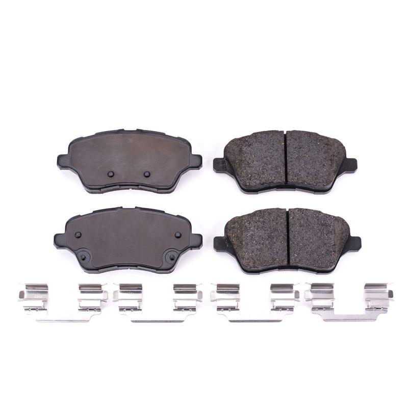 Power Stop 14-19 Ford Fiesta Front Z17 Evolution Ceramic Brake Pads w/Hardware PowerStop