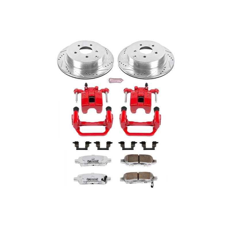 Power Stop 03-07 Nissan Murano Rear Z26 Street Warrior Brake Kit w/Calipers PowerStop