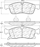 StopTech Street Disc Brake Pads - 305.14550