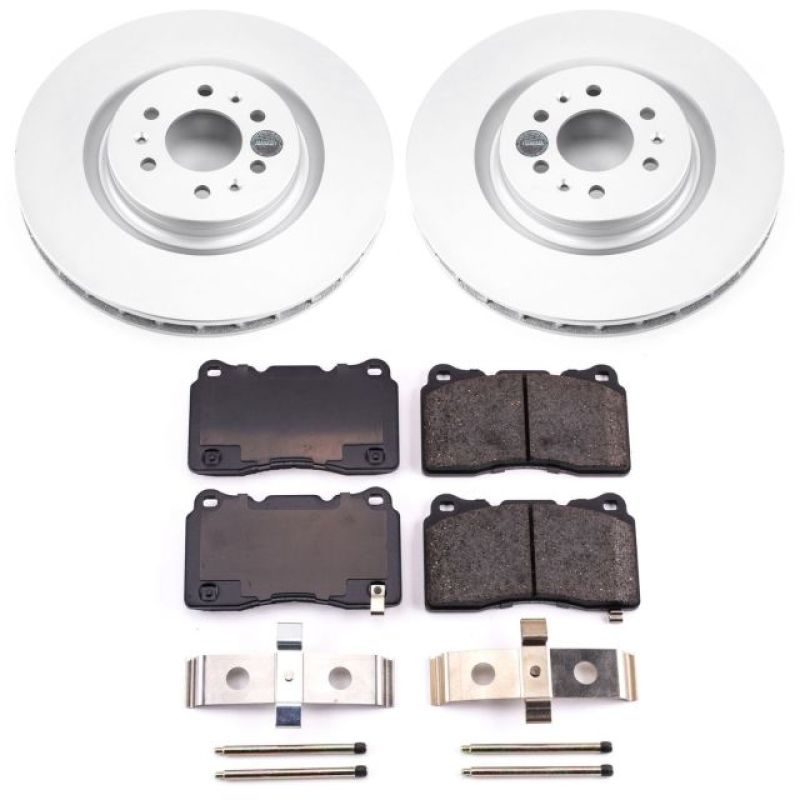Power Stop 04-07 Cadillac CTS Front Z17 Evolution Geomet Coated Brake Kit PowerStop