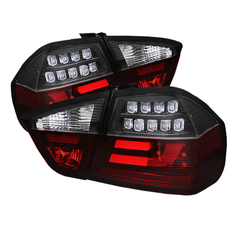 Spyder BMW E90 3-Series 06-08 4Dr LED Indicator LED Tail Lights Blk ALT-YD-BE9006-LBLED-G2-BK SPYDER