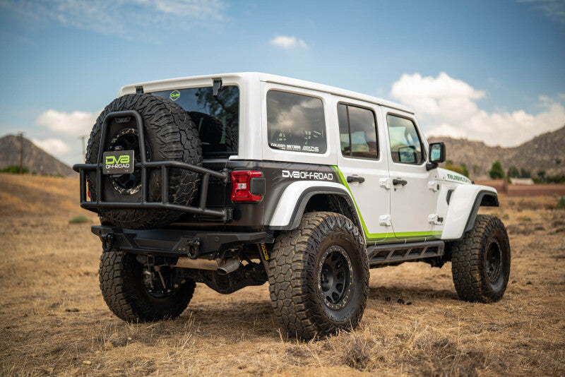 DV8 18-25 Jeep Wrangler JL Body Mounted Tire Carrier