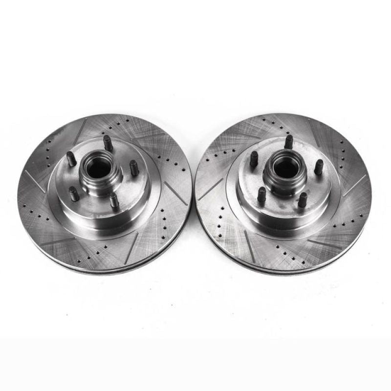 Power Stop 01-03 Ford Explorer Sport Front Evolution Drilled & Slotted Rotors - Pair PowerStop