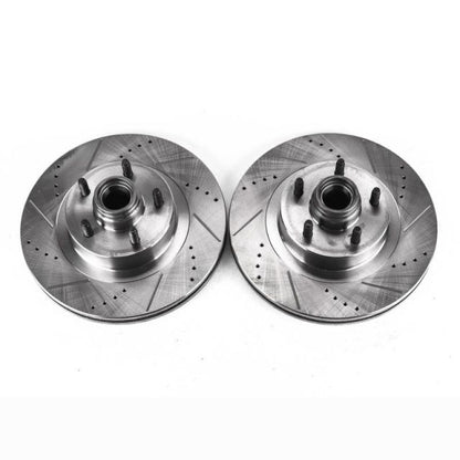 Power Stop 01-03 Ford Explorer Sport Front Evolution Drilled & Slotted Rotors - Pair PowerStop
