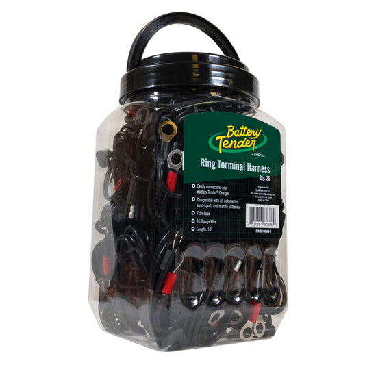 Battery Tender Ring Terminal Accessory Cable Jar of 25 Battery Tender