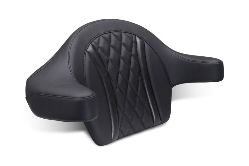 Mustang 2023-2025 Harley CVO Road Glide (ST) Deluxe Diamond Ext Arm Wrap-around Backrest Black