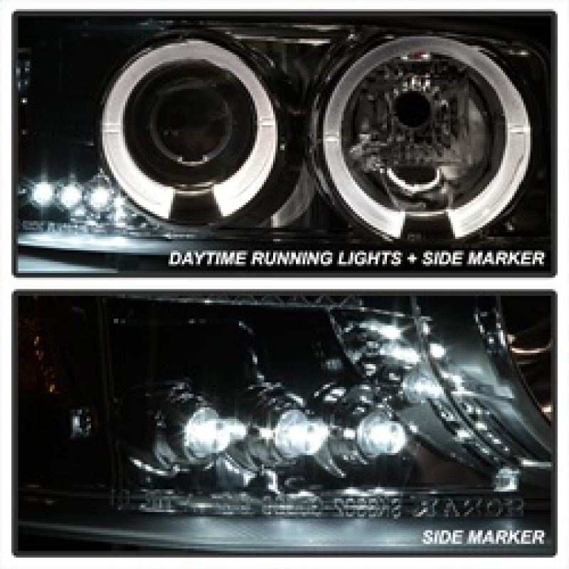 Spyder GMC Sierra 1500/2500/3500 99-06 Projector Headlights LED Halo LED Chrome PRO-YD-CDE00-HL-C SPYDER