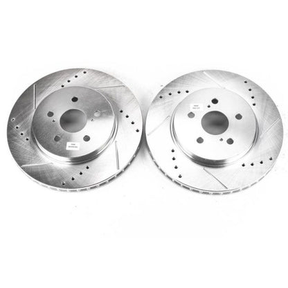Power Stop 04-06 Lexus RX330 Front Evolution Drilled & Slotted Rotors - Pair PowerStop