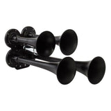 Kleinn Black Quad Horn/ 12.5In/10In/7.5In/6In - XCR2.0 Coated Zinc Alloy