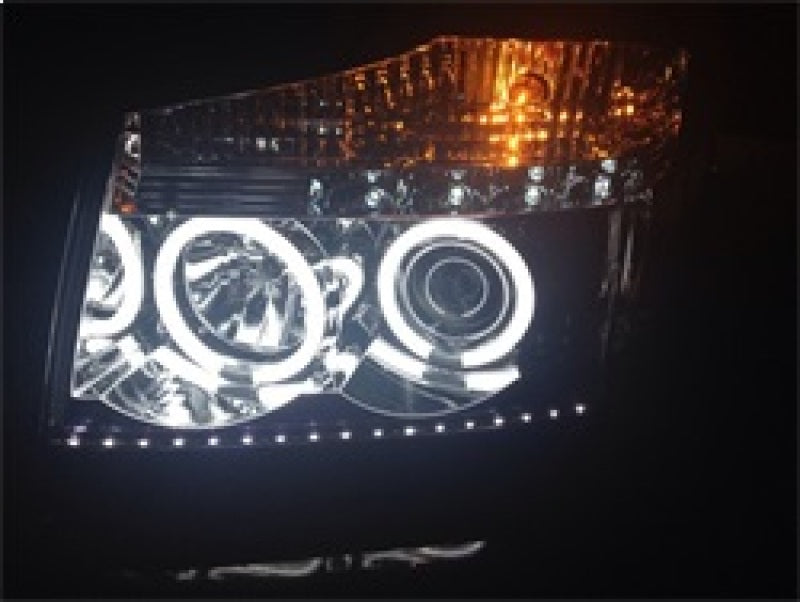 Spyder Nissan Titan 04-14/Armada 04-07 Projector Headlights CCFL Halo LED Blk PRO-YD-NTI04-CCFL-BK SPYDER
