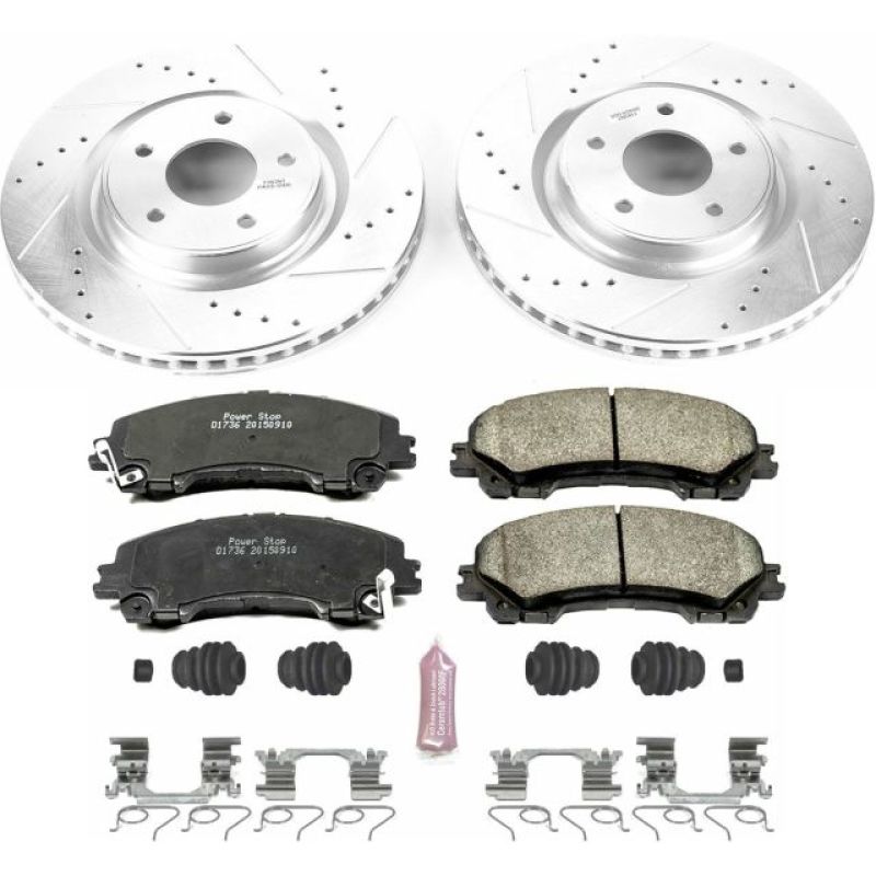 Power Stop 14-19 Nissan Rogue Front Z23 Evolution Sport Brake Kit PowerStop