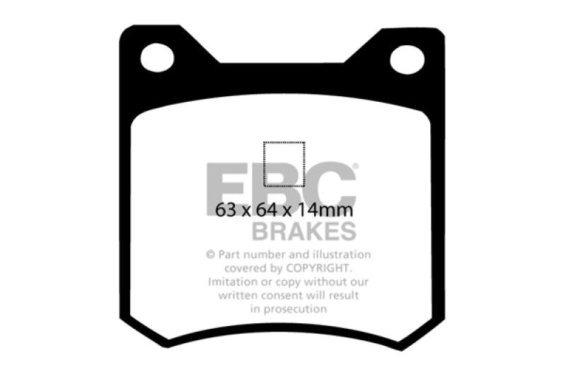 EBC YellowStuff Rear Brake Pads - DP4162R