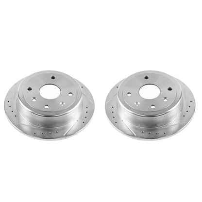 Power Stop 04-08 Suzuki Forenza Rear Evolution Drilled & Slotted Rotors - Pair PowerStop