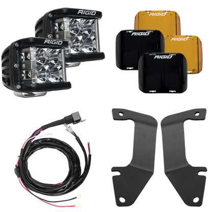 Rigid Industries 14-20 Toyota Tundra A-Pillar Light Kit (Includes D-SS Flood) Rigid Industries
