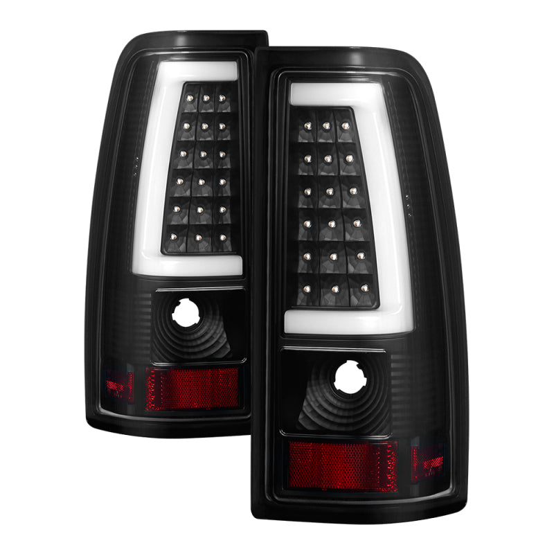 xTune Chevy Silverado 1500/2500/3500 99-02 / Version 3 Tail Lights Black ALT-ON-CS99V3-LBLED-BK SPYDER