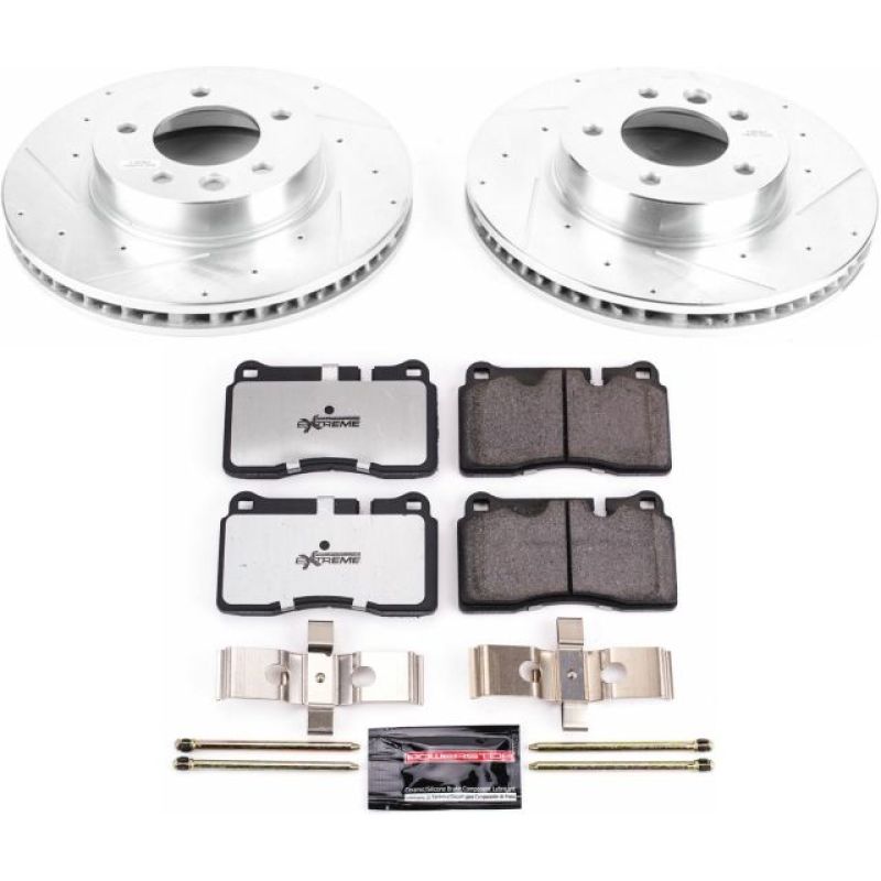 Power Stop 06-17 Volkswagen Touareg Front Z26 Street Warrior Brake Kit PowerStop